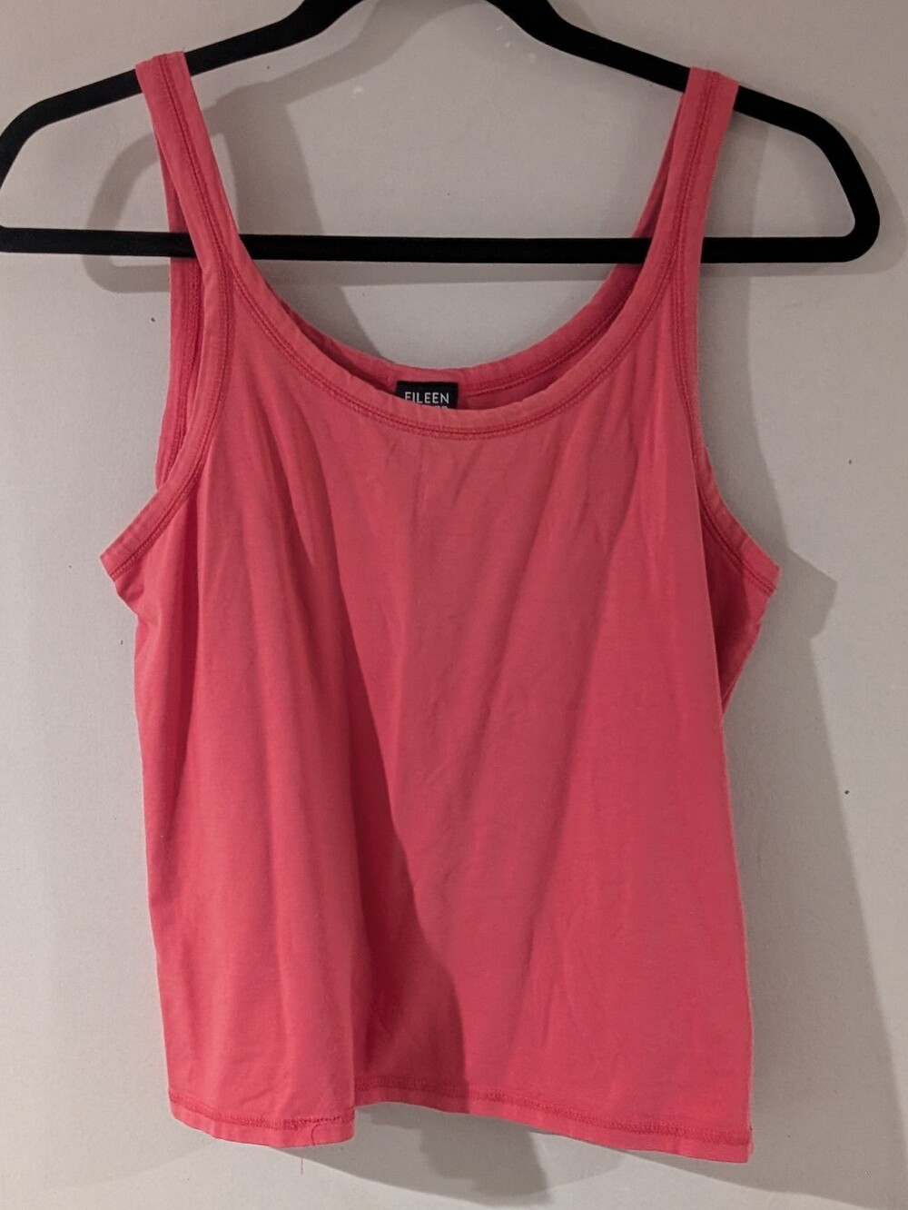 Eileen Fisher Coral Scoop Neck Tank